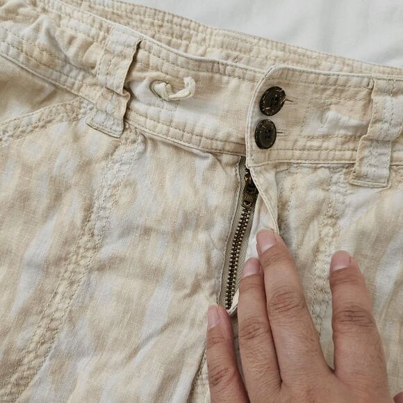 Patagonia Island Hemp Pants Womens 4 Capris Flowy Wide Leg Organic Cotton - Picture 4 of 10